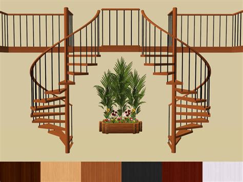 Mod The Sims Marvines Spiral Stairs Recoloured