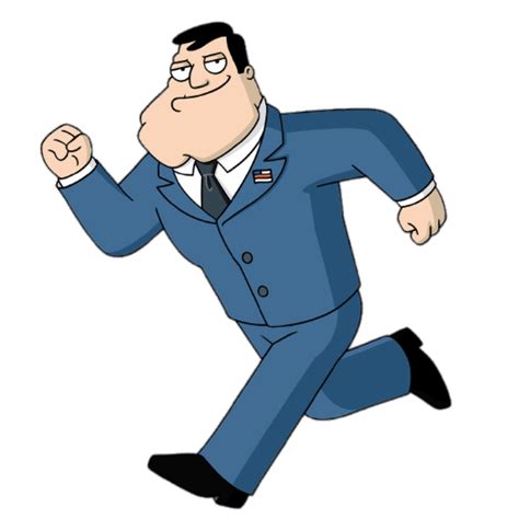 American Dad Stan Smith Running Transparent Png Stickpng