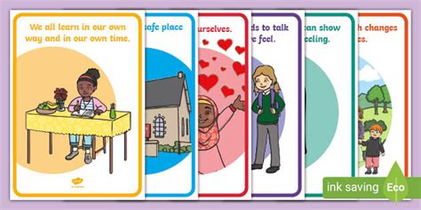 Six Principles Of Nurture Child Friendly Display Posters