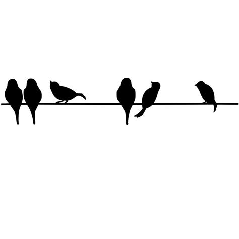 Birds On Branch Silhouette At Getdrawings Free Download