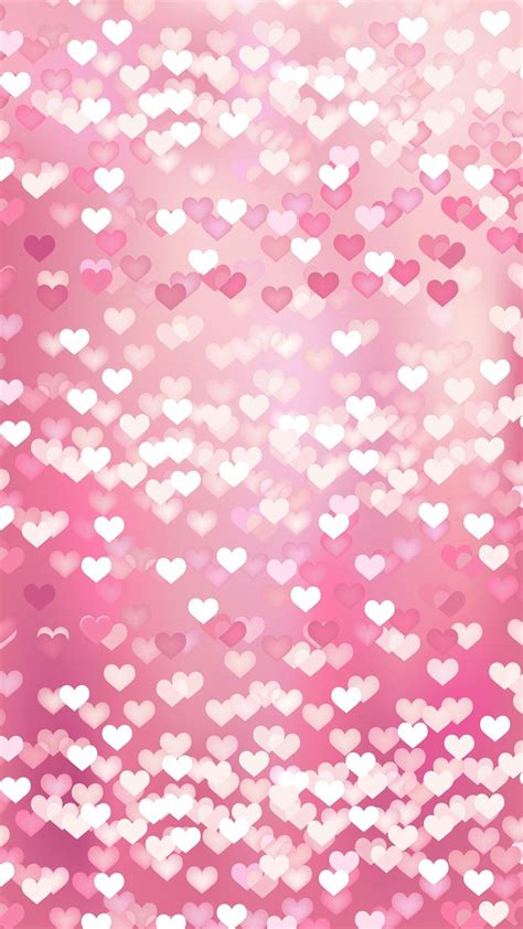 Free Download Pink Hearts Wallpaper Backgrounds Iphone Wallpaper