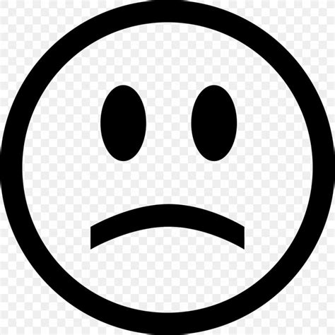 Smiley Emoticon Sadness Symbol Png 980x980px Smiley Black And White