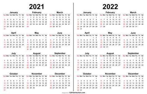 Free Printable Calendars 2021 2022 Reverasite