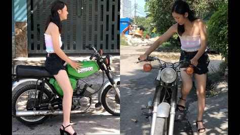 ⚡️ code 31 ️ girl kickstart bike simson s50 revv ride youtube
