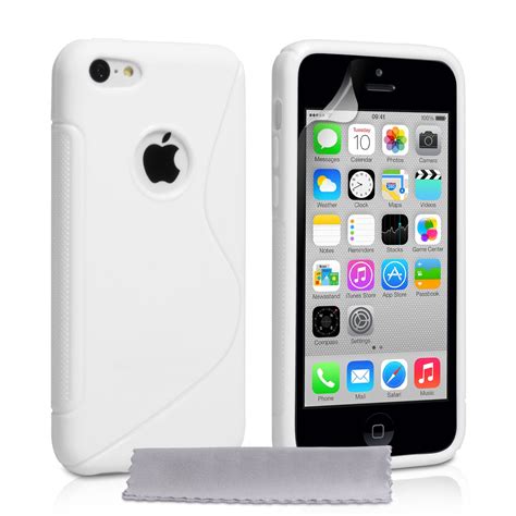 Caseflex Iphone 5c Silicone Gel S Line Case White Mobile Madhouse