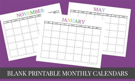 Monthly 2021 calendar 2022 printable free. Free Printable Blank Monthly Calendars - 2020, 2021, 2022 ...