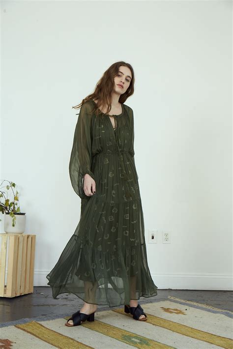 Frida Gathered Dress | Olive | Gathered dress, Dresses, Slip dress