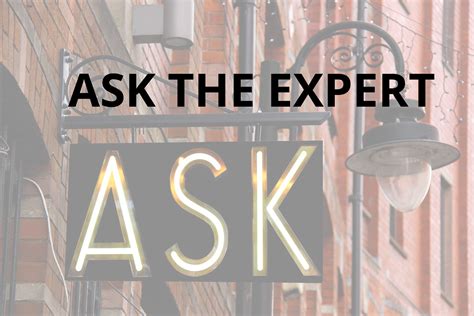 Ask the Experts - our experts answer your questions 
