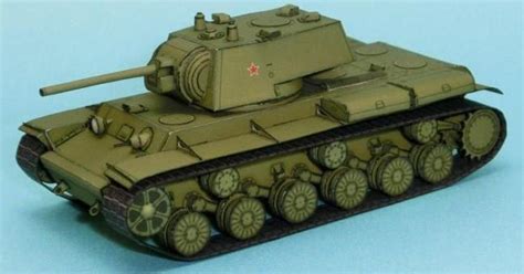 Papermau Ww2`s Soviet Tank Kv 1 Paper Model In 172 Scale By Lazy Life