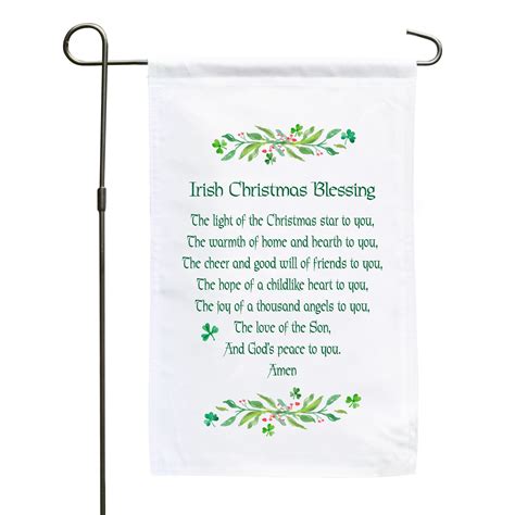 4x4x4 inchesirish christmas blessing read irish blessings: Irish Christmas Blessing Flag | The Catholic Company