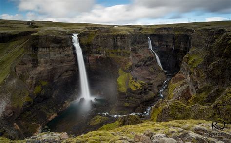 Waterfalls Háifoss And Granni Kjartan Örn Júlíusson Flickr