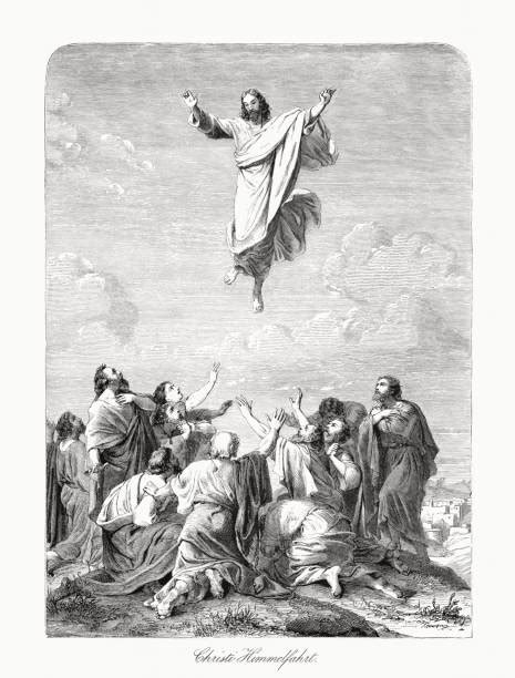 Drawing Of Jesus Ascension Illustrations Royalty Free Vector Graphics
