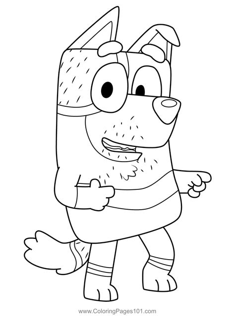 Bluey Heeler Color By Number Coloring Page Free Printable Coloring