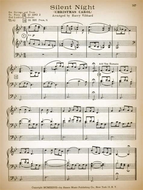 Printable Antique Christmas Sheet Music | Christmas sheet music