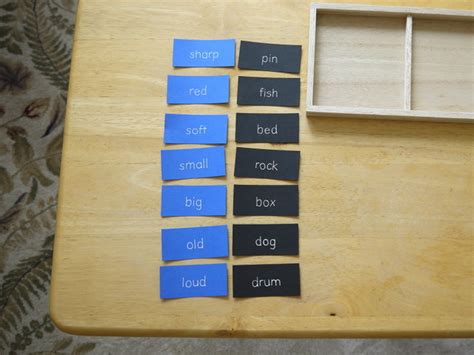 Logical Adjective Game Montessori Album