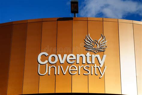 Coventry University Logo At Wall Of University Building Editorial Stock