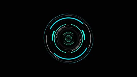 Circle Hud Technological Futuristic Elements Sci Fi Circle Elements