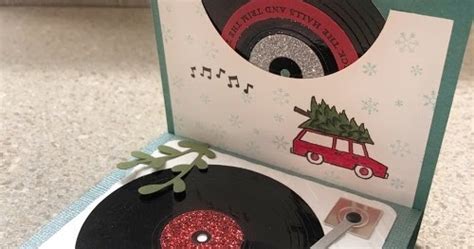 Workin Out The Inks Adorable Turntablerecord Player Christmas Cards