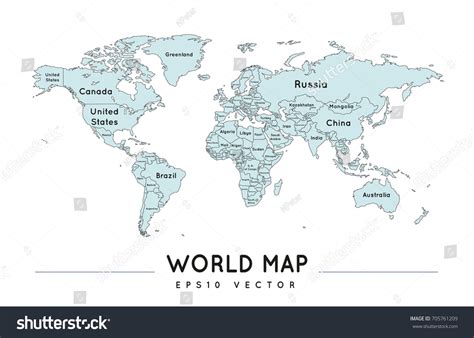 Political Borders Map