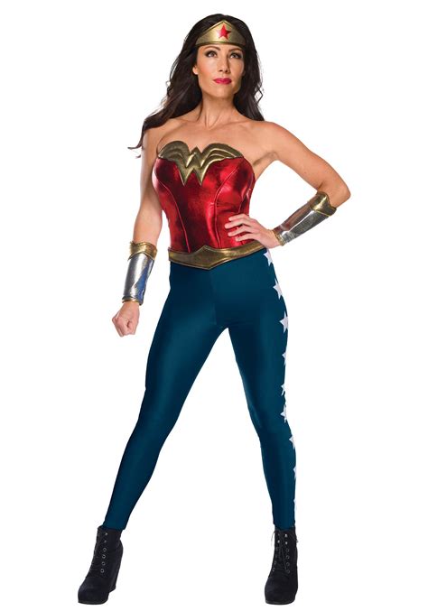 Free Fast Delivery Adult Wonder Woman Costume Outfit Girl Movie Superhero Cosplay Fancy Dress