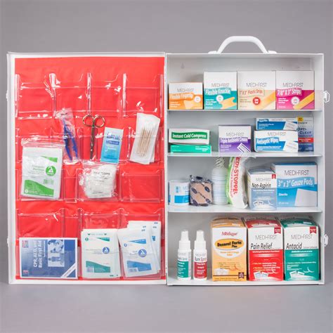 First Aid Kit Cabinet 4 Shelf Medique 1098 Pcs Mfr Item 734m1