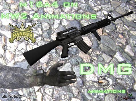 M16a4 On Mw2 Animations Famas Counter Strike Source Weapon