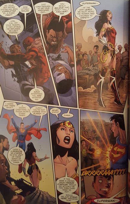 Did Superman Just Kill Wonder Woman Bounding Into Comics