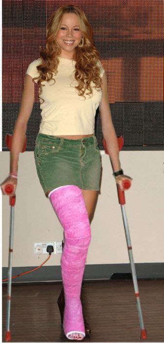 Mariah Carey Celebrities With Broken Bones Pinterest Leg Cast