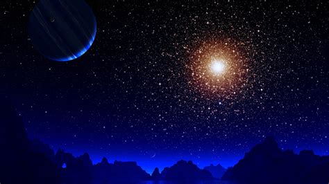 3840x2160 Blue Night Moon Stars Earth 4k 4k Hd 4k Wallpapers Images