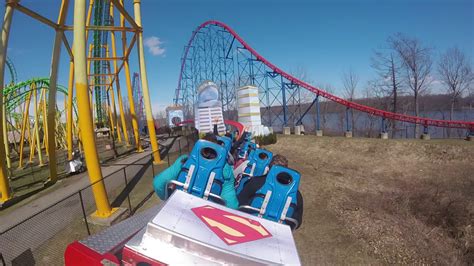 Six Flags New England Superman The Ride Pov 2018 Youtube