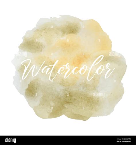 Vector Illustration Of Abstract Watercolor Splash Background In Earth