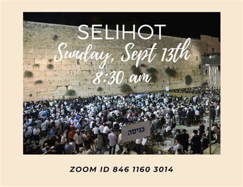 Sunday Selihot With Kj Kahal Joseph Congregation La Modern Orthodox