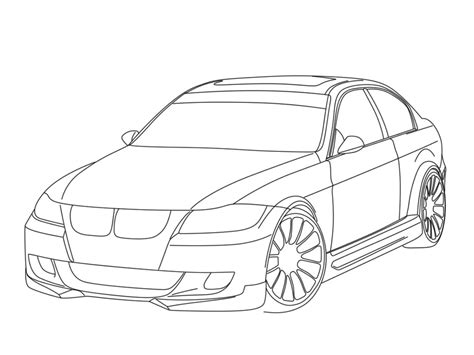 Bmw M3 Coloring Sheet Coloring Pages