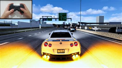 HP Nissan GT R T Spec Street Racing Through Traffic Assetto Corsa