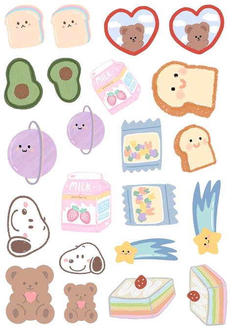 Stickers Kawaii Deco Stickers Cool Stickers Journal Stickers
