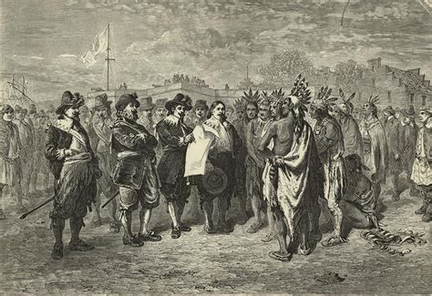 A Treaty With Native Americans Nyc In 1644