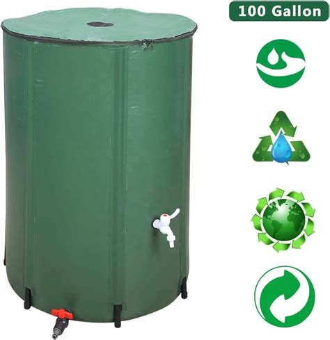 380l 100gallon Portable Water Tank Aqua Tank Storage Collapsable Pvc