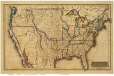 The United States of America 1820 Map - USA Reprint Morse - USA Maps ...