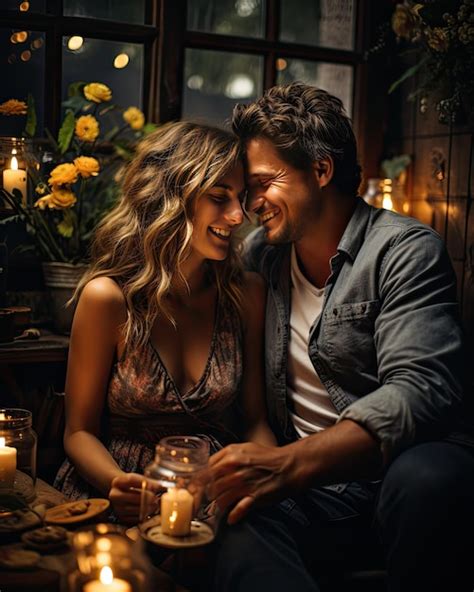 Premium Ai Image Intimate And Romantic Evening By The Fireplace Cozy