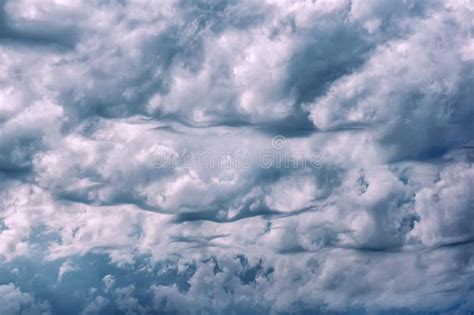 Beautiful Storm Cumulus Clouds Dramatic Sky Clouds Before The Storm