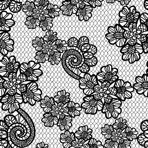 10 Black Lace Pattern Vector Images Black Lace Border Floral Lace