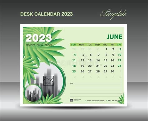 Calendar 2023 Design June 2023 Template Desk Calendar 2023 Template