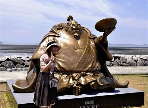 ‘one piece statues serve as symbol of kumamoto pref quake recovery the japan news