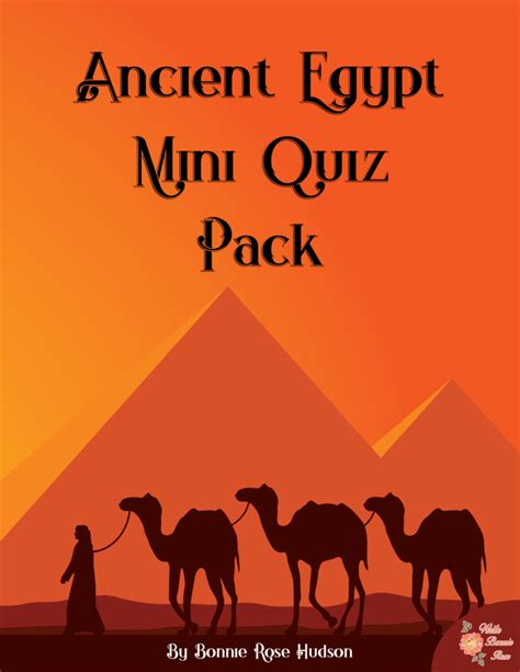 ancient egypt mini quiz pack