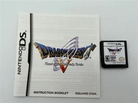 Dragon Quest V 5 Hand Of The Heavenly Bride Nintendo Ds Cart And Manual Only 13983 Picclick