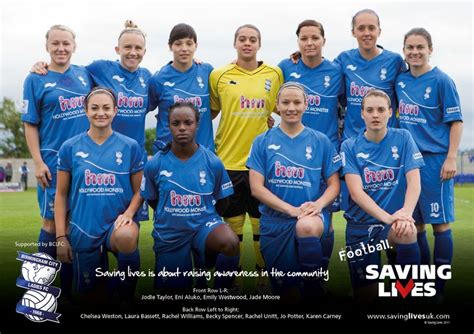 Pin on Birmingham City Ladies FC supporting Football Saving Lives