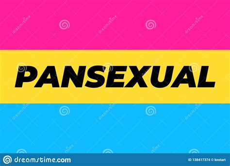 Pansexual Movement Lgbt Symbol Color Flat Flag Sexual Minorities Gays