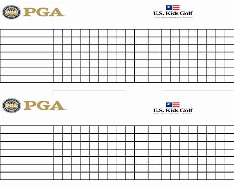 Printable Blank Golf Pin Sheet Template Printable Templates