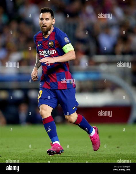 Barcelonas Lionel Messi In Action Stock Photo Alamy