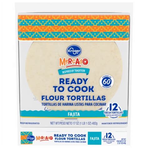 Kroger Mercado Ready To Cook Flour Tortillas 12 Ct Kroger